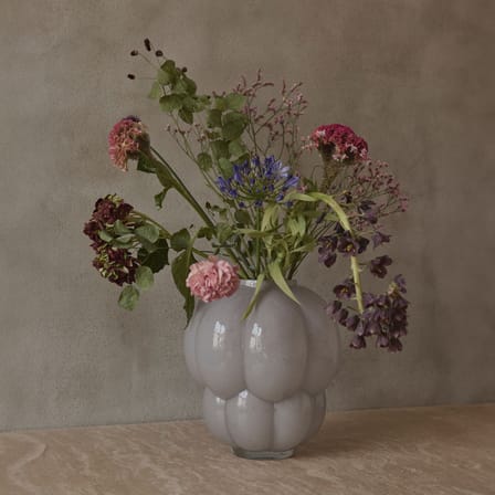 Vase Uva verre gris / Ø 20 x H 22 cm - AYTM