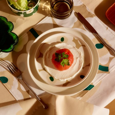 Assiette à dessert Unikko céramique beige / Ø 20 cm - Marimekko