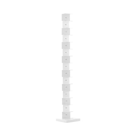 Bibliothèque Ptolomeo Art XL métal blanc / 1 face - H 215 x L 40 cm - Opinion Ciatti