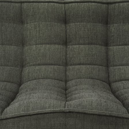 Canapé droit N701 tissu vert / 3 places - L 210 cm - Ethnicraft