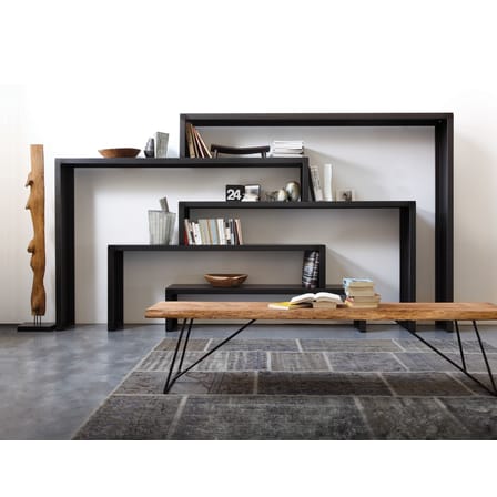 Set de 3 consoles Babilonia XL noir métal - Zeus