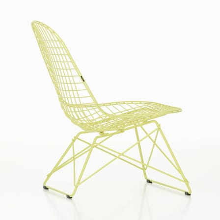 Fauteuil lounge Wire Chair LKR métal jaune / Charles & Ray Eames, 1951 - Vitra