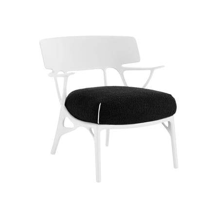 Fauteuil rembourré A.I. Lounge / Conçu par intelligence artificielle - Recyclé - Kartell