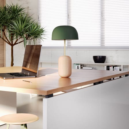 Lampe de table Nina métal vert - Hartô