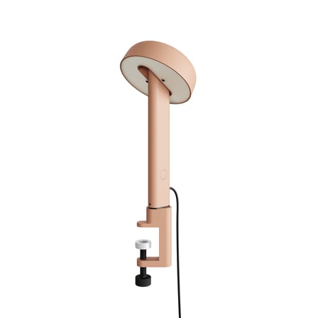 Lampe de table NOD LED métal rose / Base serre-joint  / H 34 cm - TIPTOE