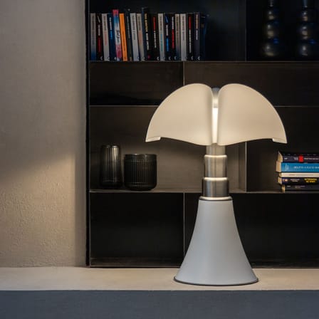 Lampe de table Pipistrello Medium White matt LED / H 50 à 62 cm - Martinelli Luce