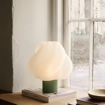 Lampe de table Soft Serve Grande vert / H 35 cm - CRÈME ATELIER