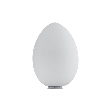 Lampe de table Uovo LED verre blanc /  Ø 43 x H 62 cm - Ben Swildens, 1972 - Fontana Arte