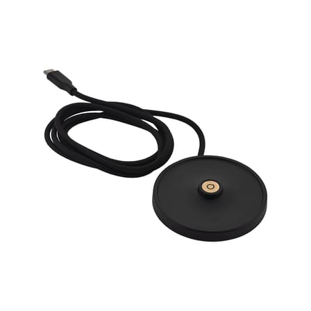 Lampe sans fil rechargeable Halesia LED métal argent - Alessi