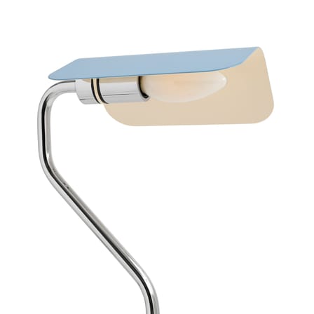 Lampadaire Apex métal bleu / Liseuse orientable - H 110 cm - Hay