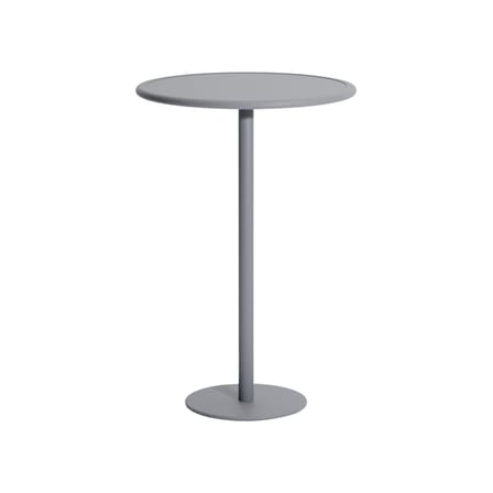 Mange-debout Week-end métal gris / Ø 70 x H 105 cm - Aluminium - Petite Friture