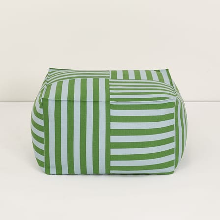 Sitzkissen Otto textil grün / Fußstütze – 55 x 55 cm - NOBODINOZ