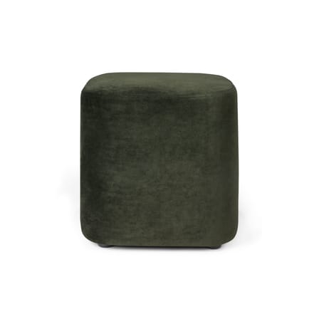 Pouf Cube tissu vert / Velours - Ethnicraft