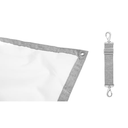 Pouf d'extérieur flottant Original Floatzac tissu gris / Sangles ajustables - Fatboy