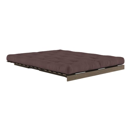 Schlafcouch Roots holz braun / B 160 cm - 3 Positionen / Struktur Braun - KARUP