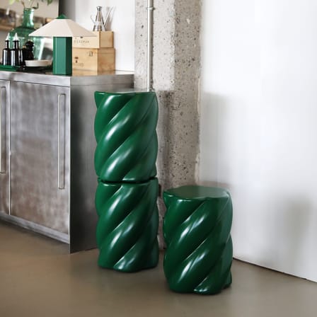 Sgabello Marshmallow corian verde / Ø 33 x H 45 cm - & klevering
