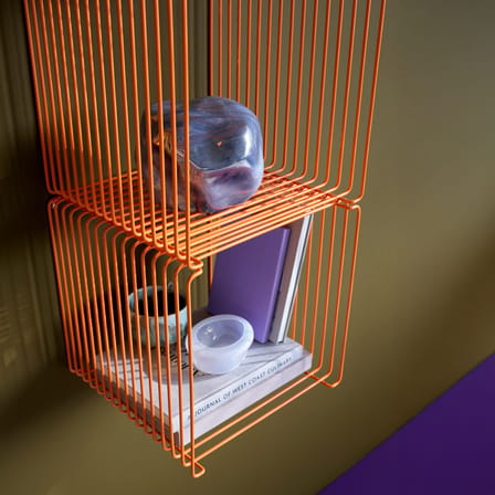 Panton Wire Tangerine Shelf metal orange / 100th Anniversary limited edition - MONTANA