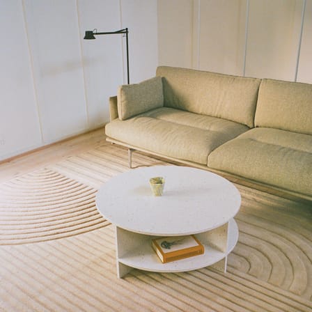 Table basse Halves / Terrazzo - Ø 85 cm - Muuto
