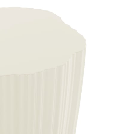 Table d'appoint Corteza plastique blanc / 36 x 38 x H 48 cm - Kartell