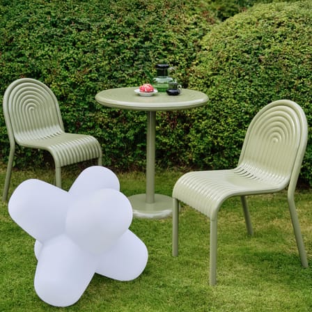 Table ronde Groove métal vert / Ø 70 cm - Tom Dixon