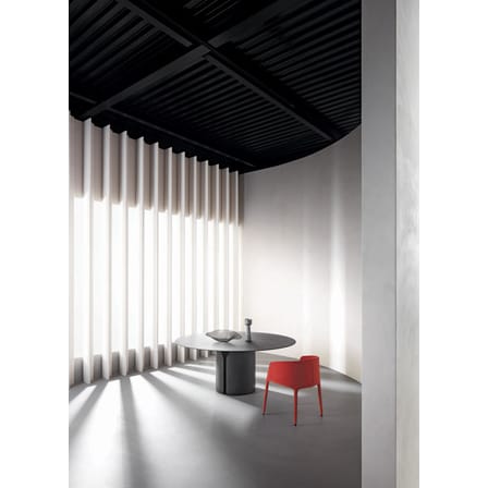 Table ronde NVL bois noir / Ø 150 cm - By Jean Nouvel - MDF Italia