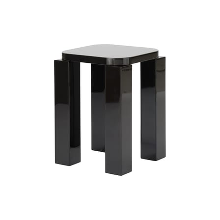 Tabouret Atlas bois noir / Carré - NEW WORKS