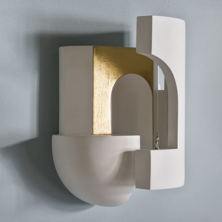 Applique Soul Story 2 / LED - Plâtre & feuille d'or - DCW éditions