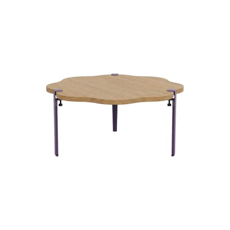  Base, legs metal purple With vise attachment by Uchronia / H 43 cm - To create a coffee table or Bench - TIPTOE