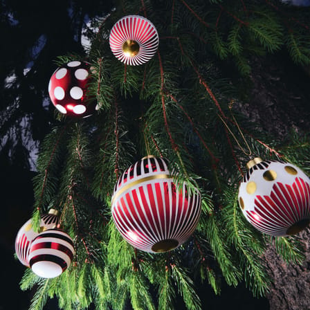 Set de 2 boules de Noël Delight n°2  verre / Ø 6 cm - Alessi