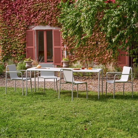 Chaise empilable Panorama métal gris / Seconde vie - TIPTOE