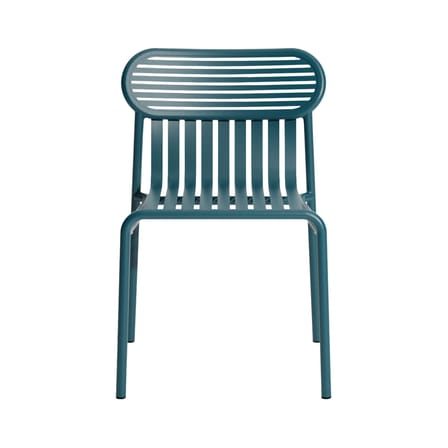 Chaise empilable Week-end métal bleu / Aluminium - Petite Friture