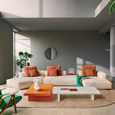 Zavolo 790 Coffee table wood white / 84 x 120 cm - Zanotta