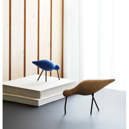 Decorazione Oiseau Shorebird M legno blu / L 15 x H 11 cm - Normann Copenhagen