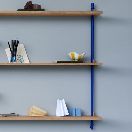 Étagère Wall Shelving – ws.65.1 bois naturel / L 85 x H 65 cm x Prof. 17,5 cm - MOEBE