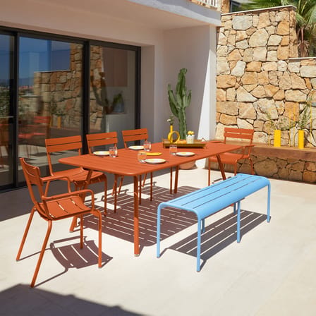 Fauteuil empilable Luxembourg Bridge métal orange - Fermob