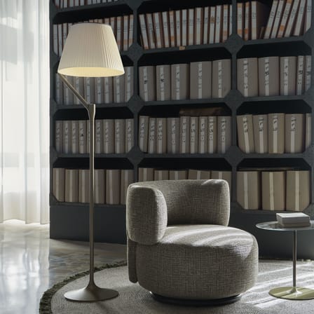 Angelo Stone LED Floor lamp metal beige / H 173 cm - Kartell