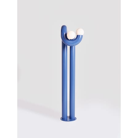 Modulation 2 Floor lamp metal blue / H 170 cm - Steel - Axel Chay