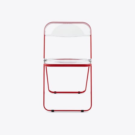 Plia Folding chair plastic material transparent / Giancarlo Piretti, 1967 - ANONIMA CASTELLI