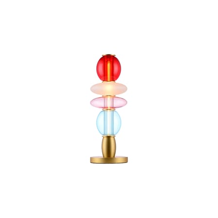 Lampada da tavolo Léonor vetro multicolore / Ø 15 x H 41,7 cm - ELEMENTS LIGHTING