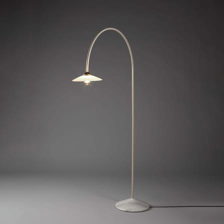 Marble n°2 Floor lamp metal white / H 172 x W 103 cm - valerie objects