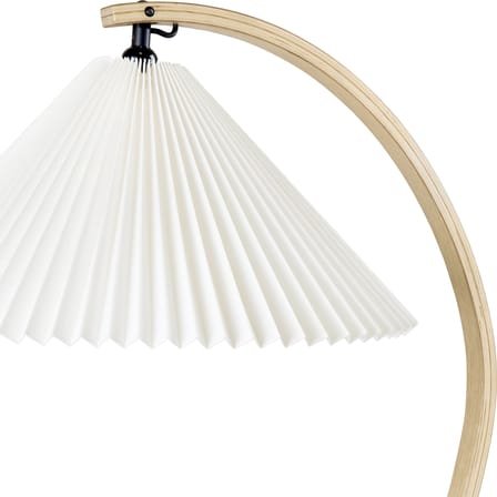 Lampadaire Timberline tissu blanc / Réédition 1970s - Gubi