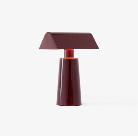Lampe sans fil rechargeable Caret MF1 métal rouge violet /  H 22 cm - &tradition