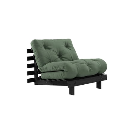 Fauteuil convertible Roots / Dormeuse & lit d'appoint - 3 positions / Structure noire - KARUP DESIGN