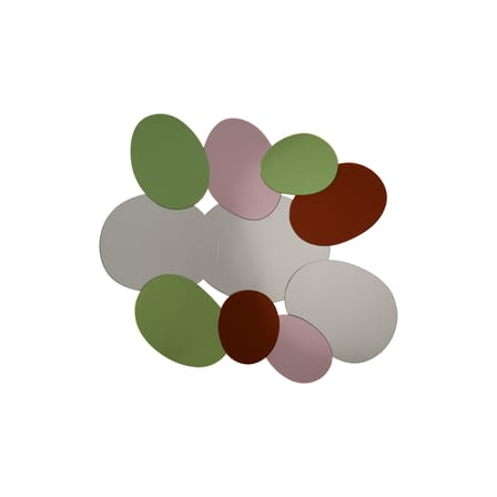 Miroir mural Bouquet verre multicolore / 130 x 105 cm - Glas Italia