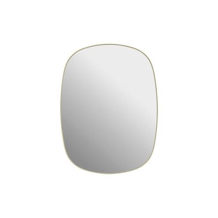 Miroir mural Framed Small métal jaune / 44 x 59 cm - Muuto