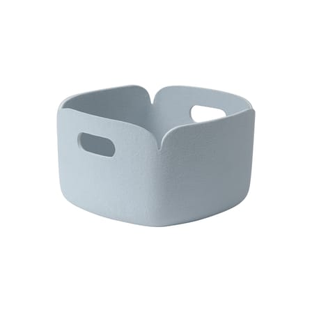 Panier Restore tissu bleu / 28 x 28 cm - Bouteilles plastique recyclées - Muuto