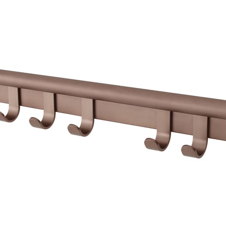 Portemanteau mural Coil métal rose / L 60 cm - Muuto