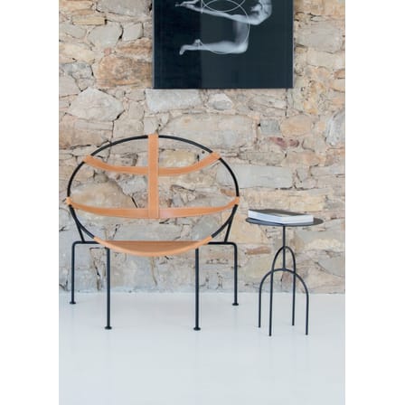 Table basse Moça métal noir / Ø 40 x H 58 cm - Objekto