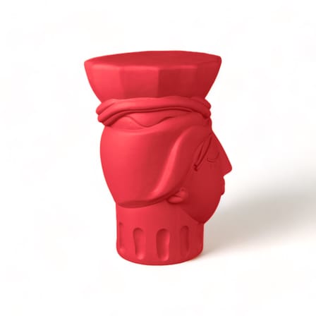 Tabouret Magna Graecia - Testa di Moro Woman céramique rose - Seletti