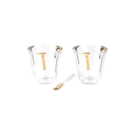 Set de 2 tasses à espresso avec agitateurs Estetico Quotidiano Anniversary - Seletti
